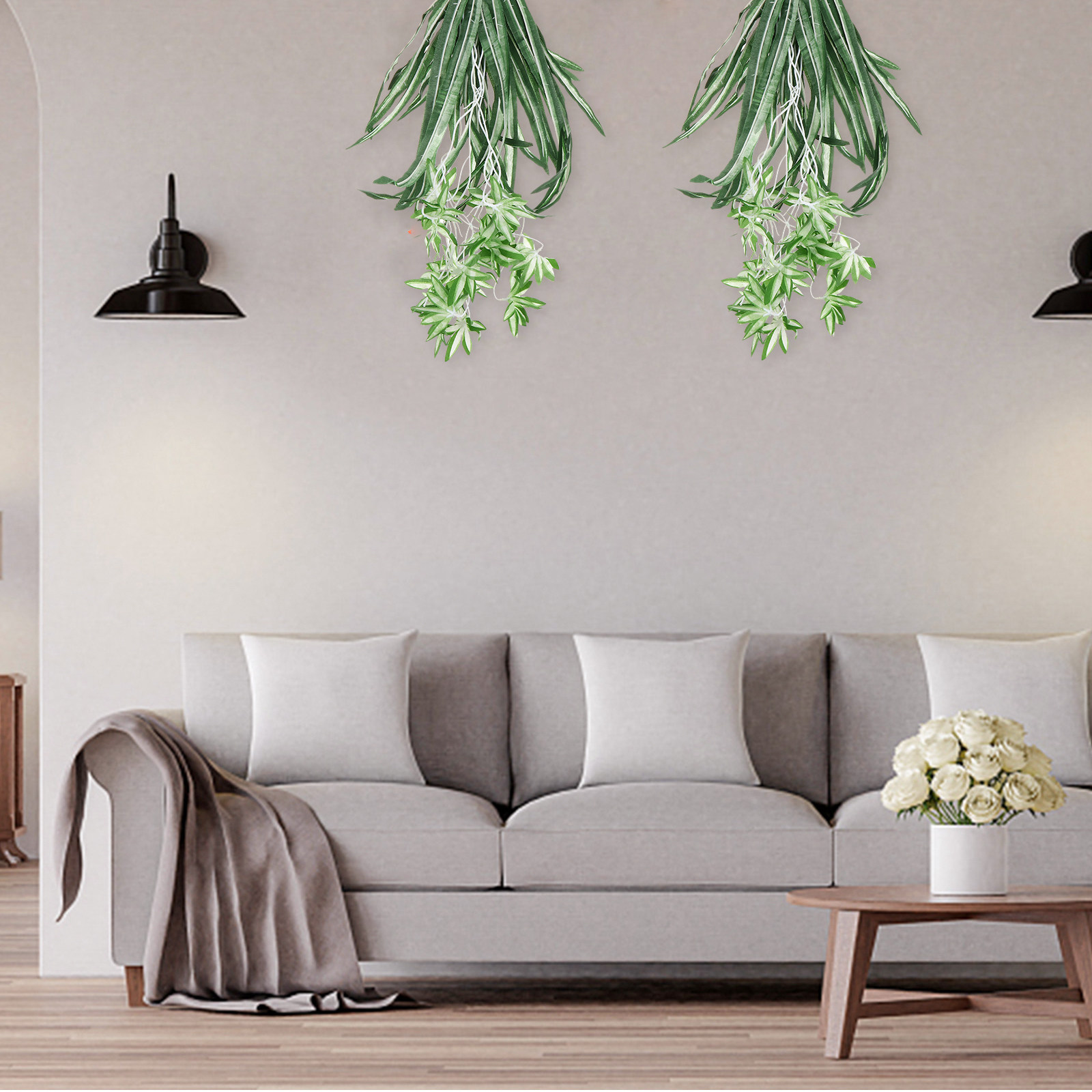 Spider Plant Hanging - Искусственное растение «Паук»: реалистичная имитация зелени
