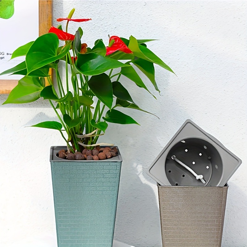 Aloe Vera Pot - Пластиковый цветочный горшок с кирпичным узором,